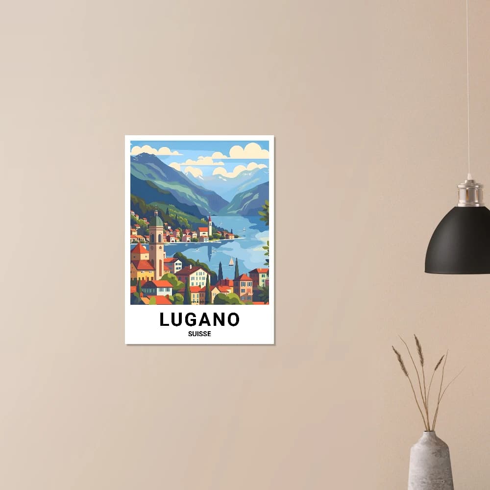 Affiche LUGANO - Image 3 of 11