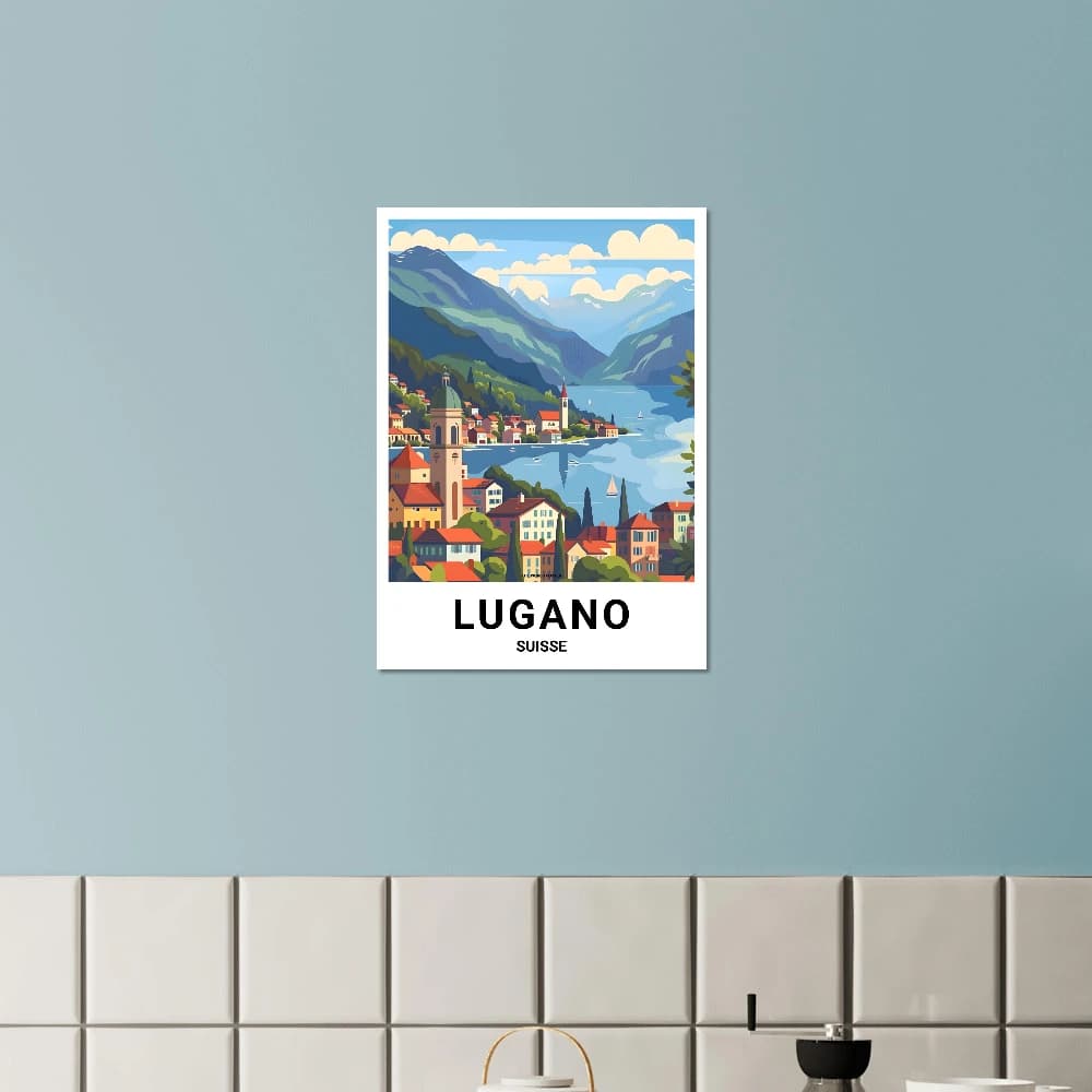 Affiche LUGANO - Image 7 of 11