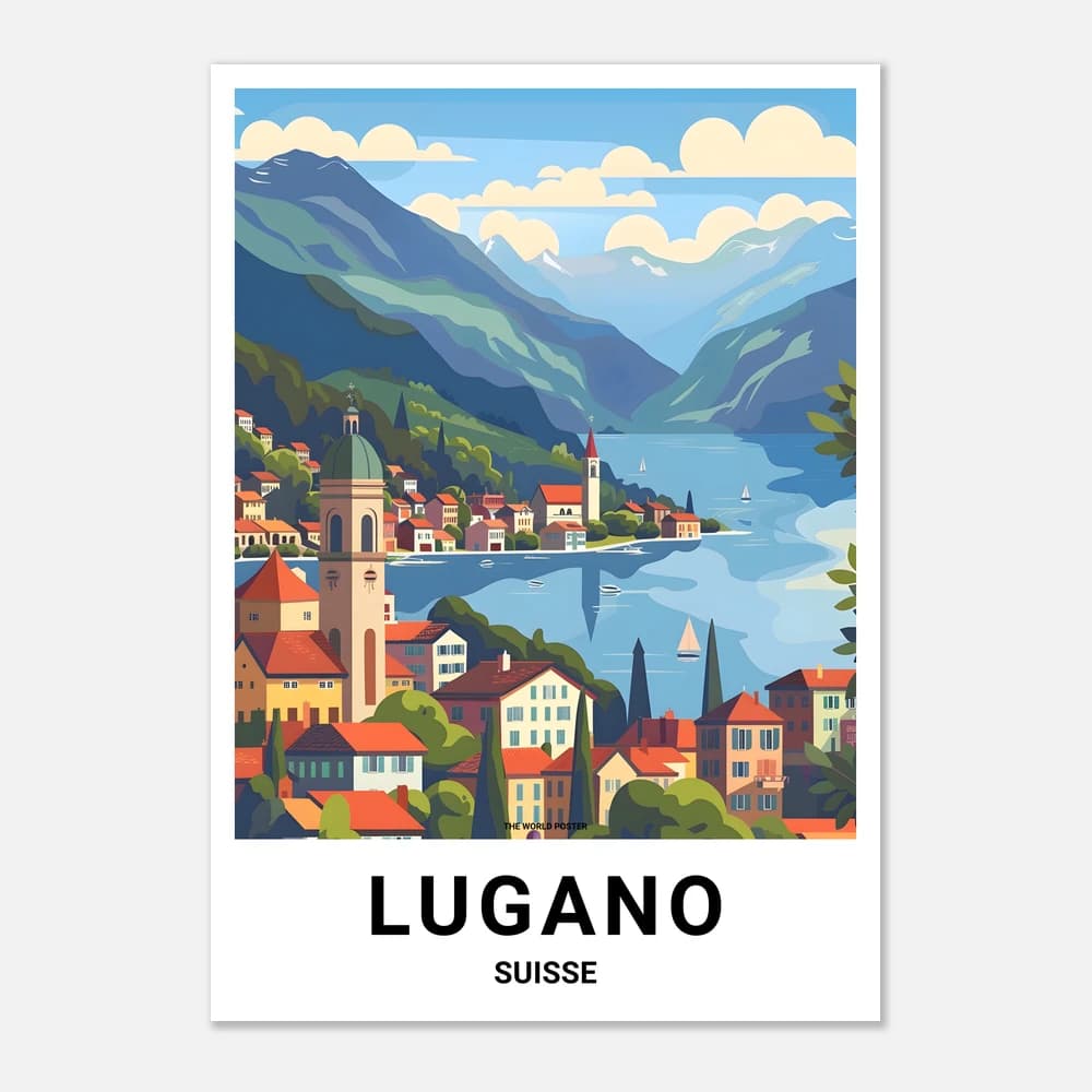 Affiche LUGANO - Image 1 of 11