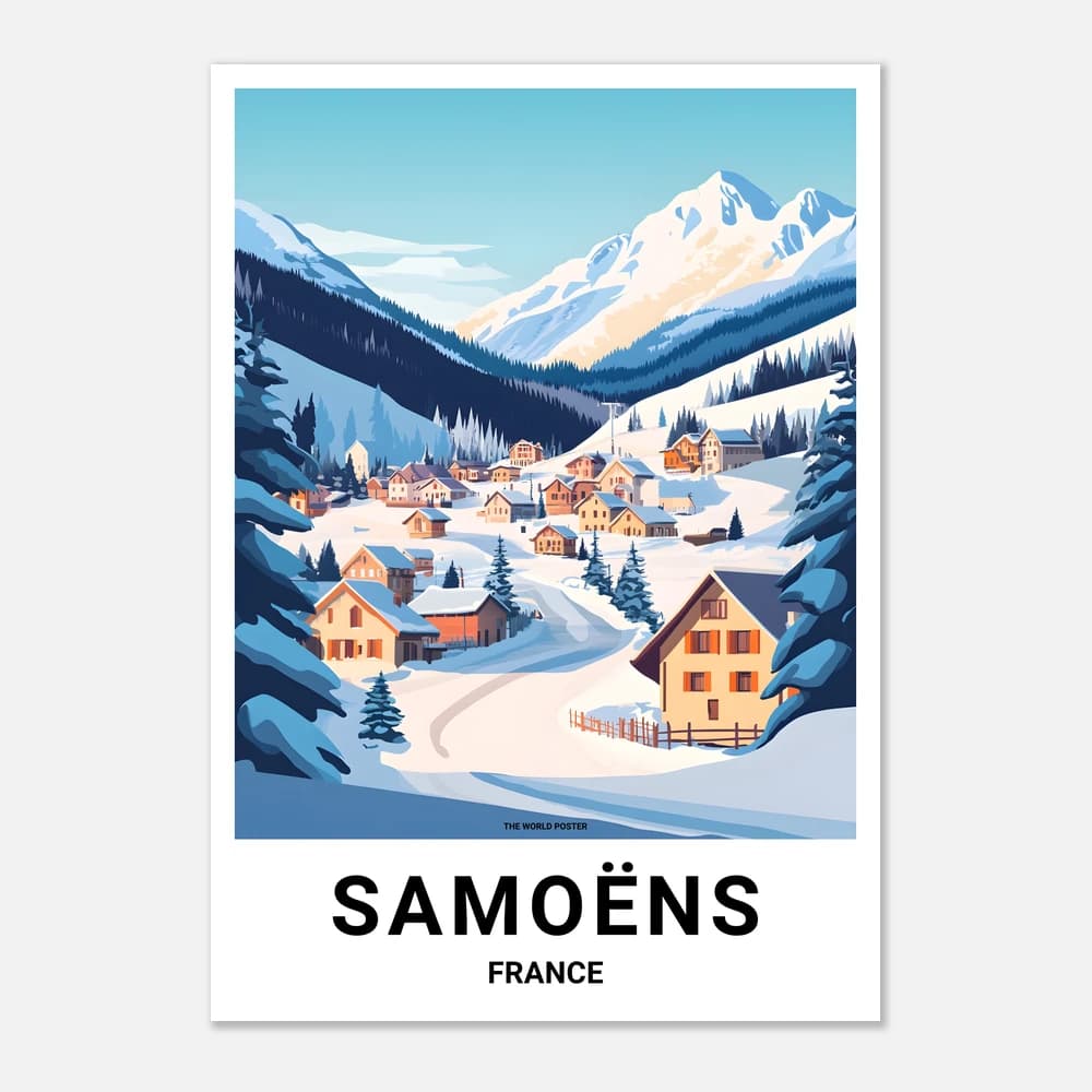 Affiche SAMOËNS - Image 1 of 11