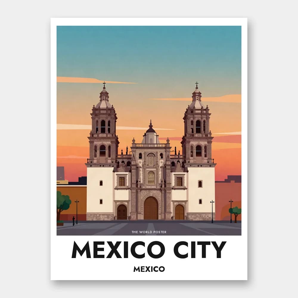 Poster MEXIKO-STADT – Metropolitankathedrale - Image 1 of 6