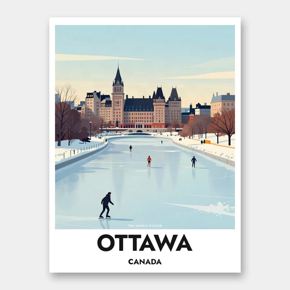 Poster OTTAWA – Rideau Canal im Winter - Image 1 of 6