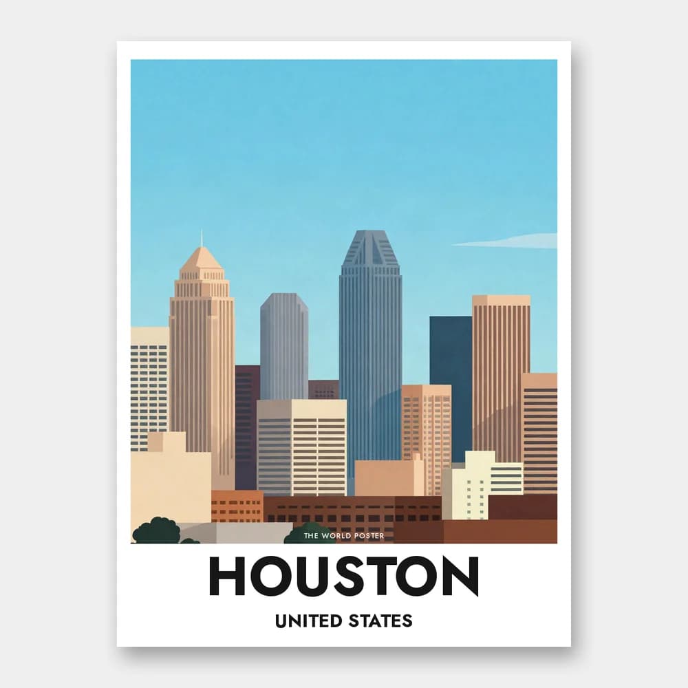 Poster HOUSTON – Skyline der Innenstadt - Image 1 of 6