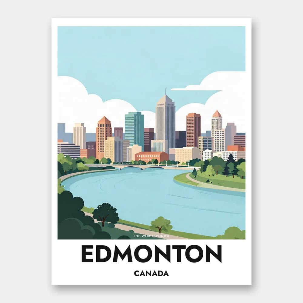 Poster EDMONTON – North Saskatchewan River - Image 1 of 6