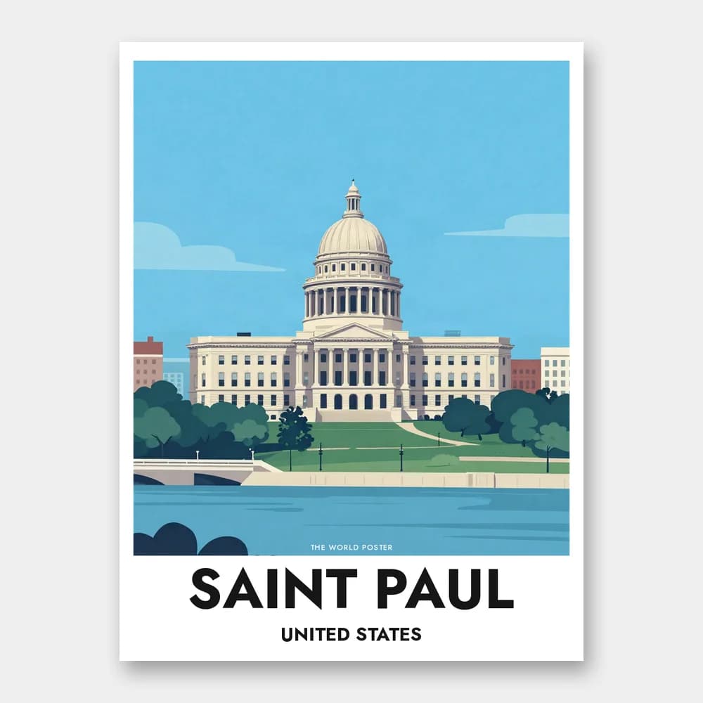 Poster SAINT PAUL – Minnesota State Capitol - Image 1 of 6