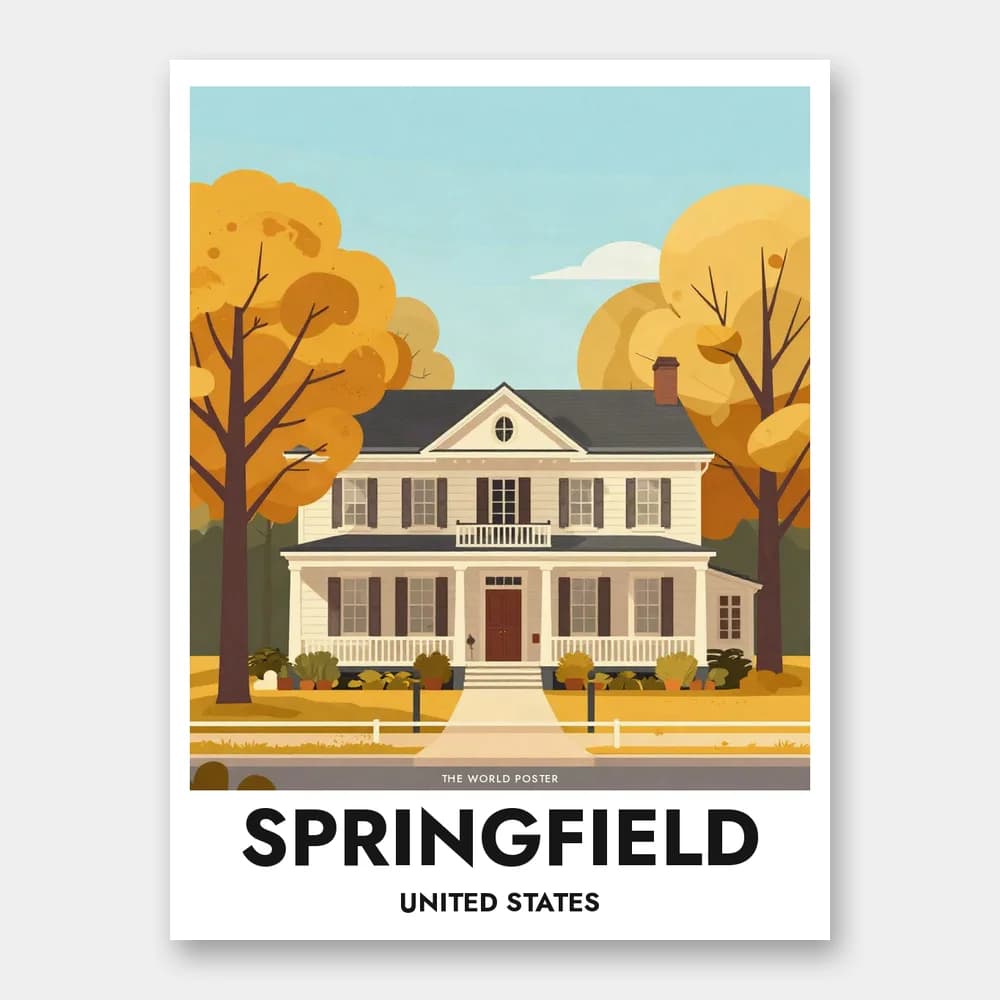 Poster SPRINGFIELD – Lincoln Home - Image 1 of 6