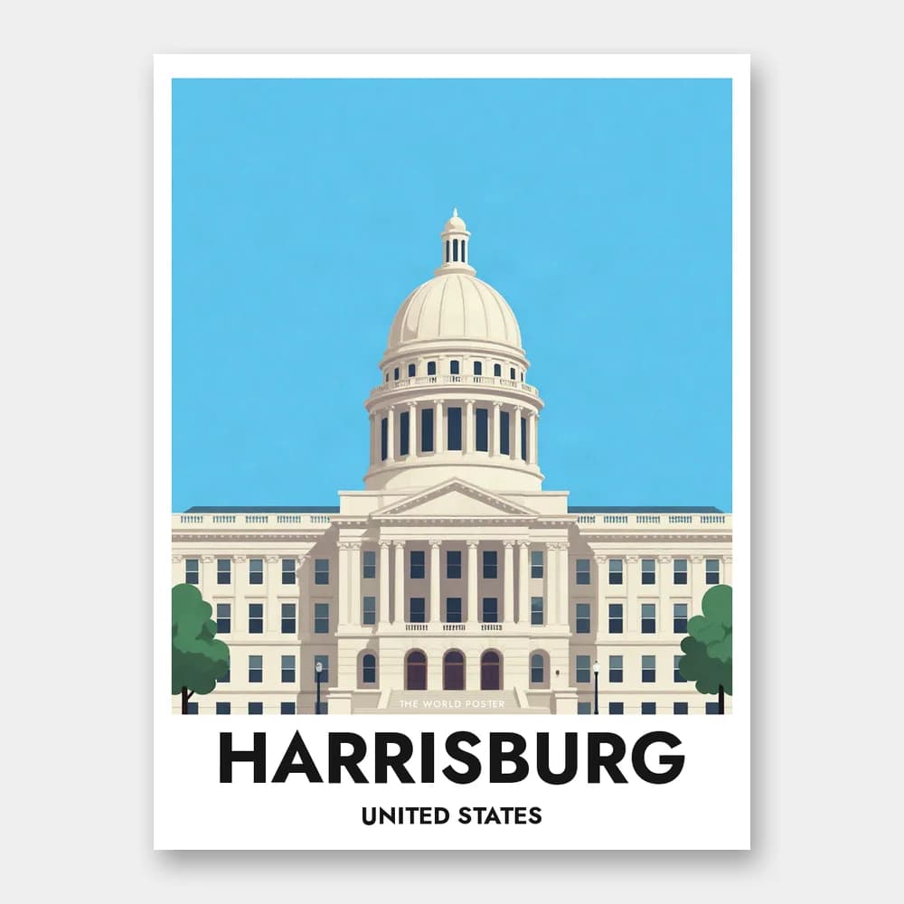 Poster HARRISBURG – Pennsylvania State Capitol - Image 1 of 6