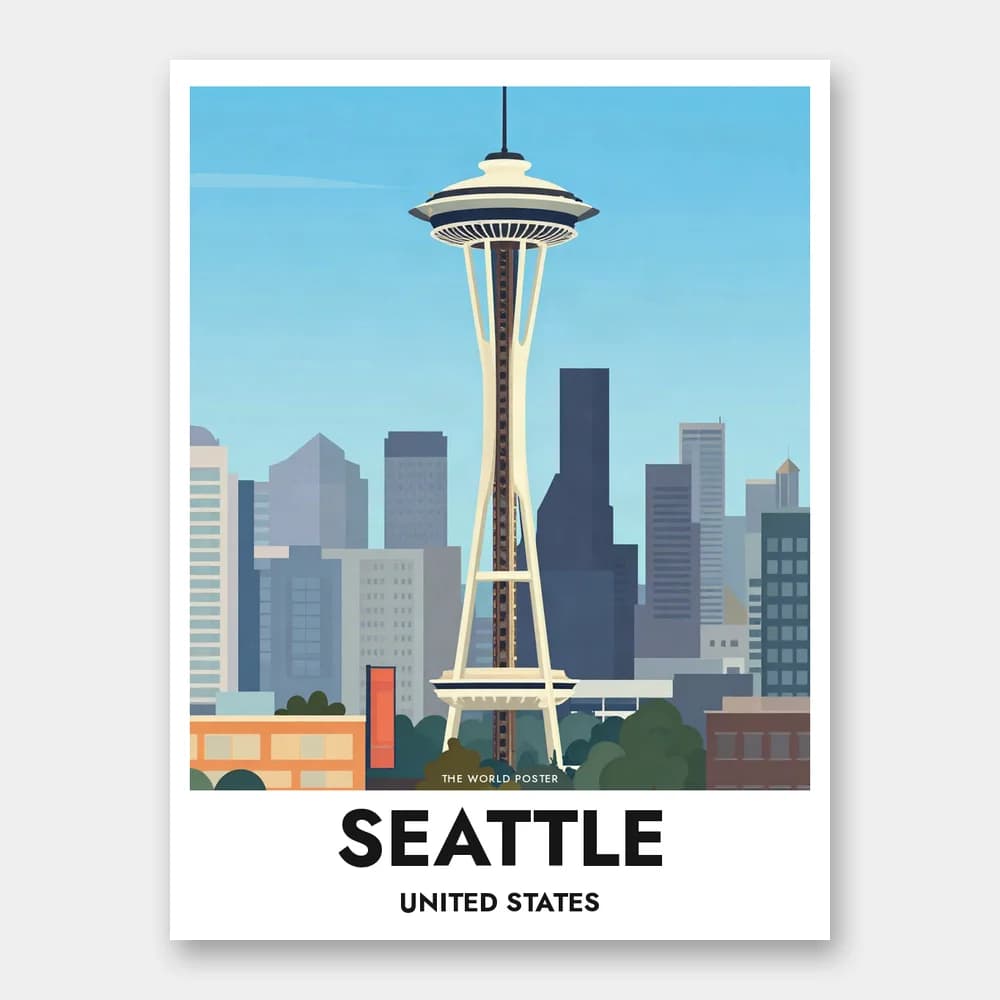 Poster SEATTLE – Space Needle und Skyline - Image 1 of 6