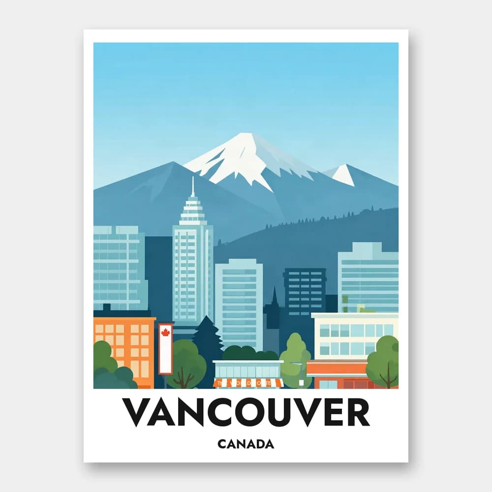 Poster VANCOUVER – Skyline und North Shore Mountains - Image 1 of 6