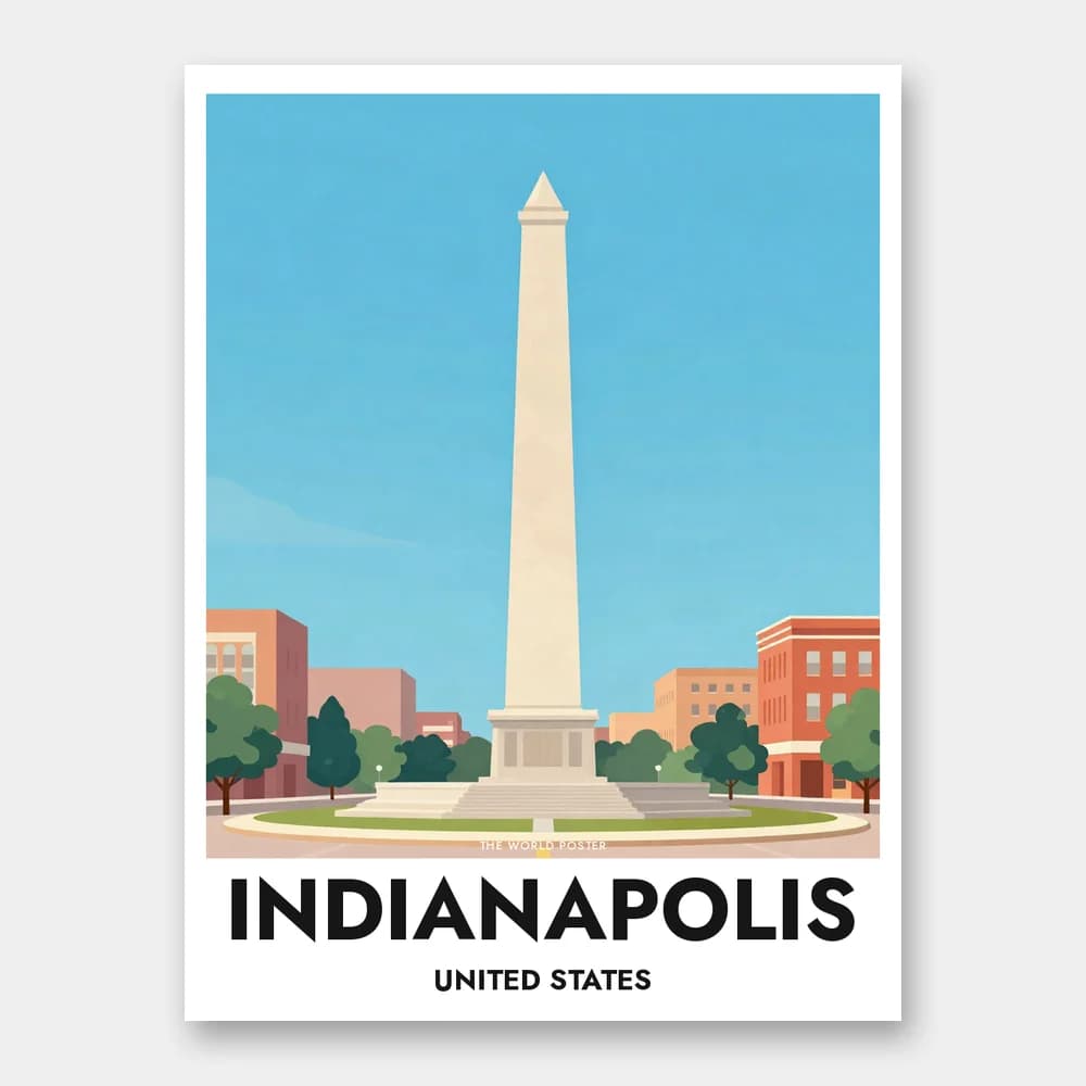 Poster INDIANAPOLIS – Soldiers' and Sailors' Monument - Image 1 of 6