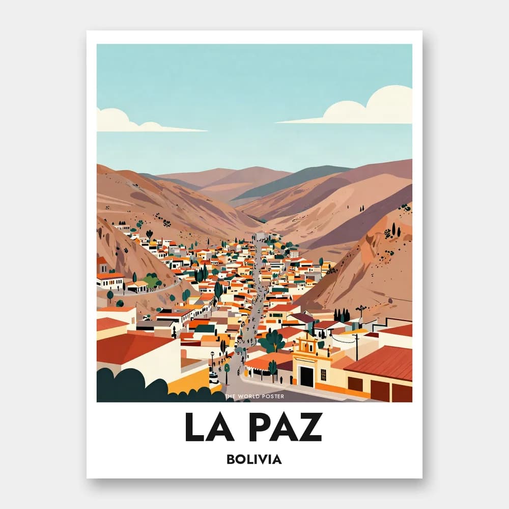 Poster LA PAZ – Panoramablick über die Stadt - Image 1 of 6