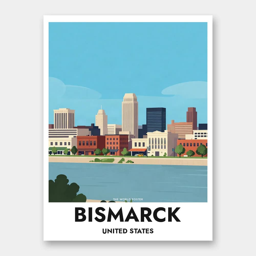 Poster BISMARCK – Panorama der Stadtansicht - Image 1 of 6