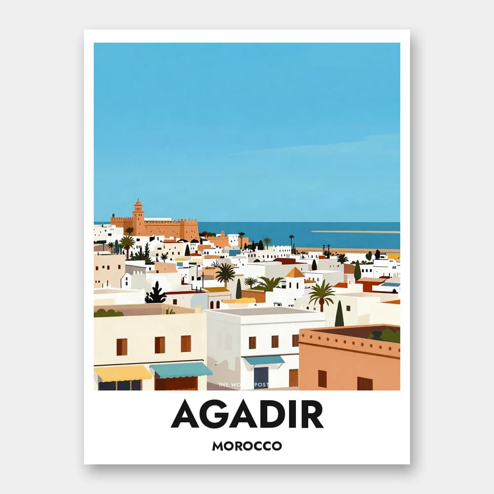 Poster AGADIR – Agadir Oufla Panoramablick - Image 1 of 6