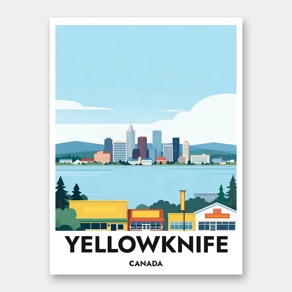 Plakat YELLOWKNIFE – Great Slave Lake - Image 1 of 6