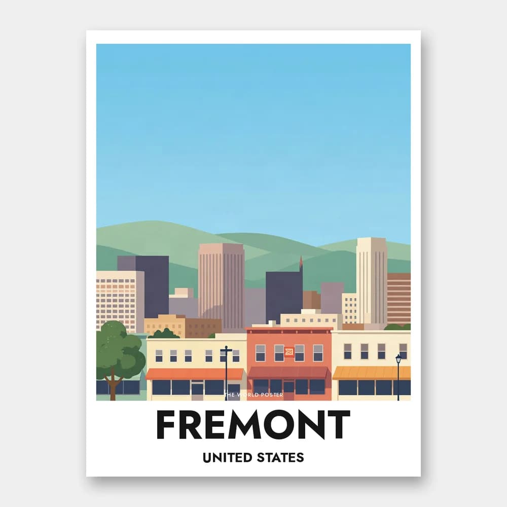 Poster FREMONT – Vista panoramica della città - Image 1 of 6