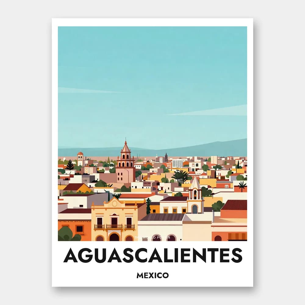 Poster AGUASCALIENTES – Panoramablick auf die Stadt - Image 1 of 6
