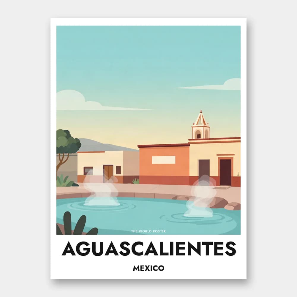 Póster AGUASCALIENTES – Manantiales termales naturales - Image 1 of 6