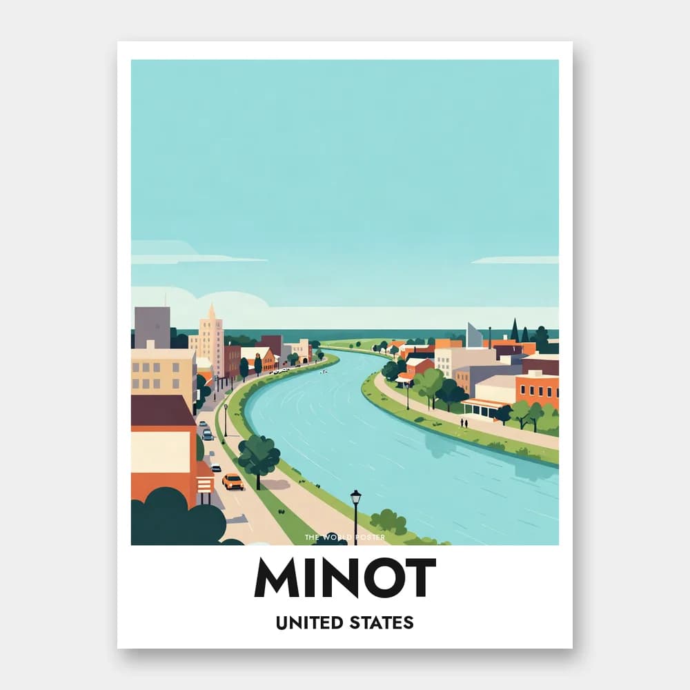 Plakat MINOT – Souris-floden - Image 1 of 6