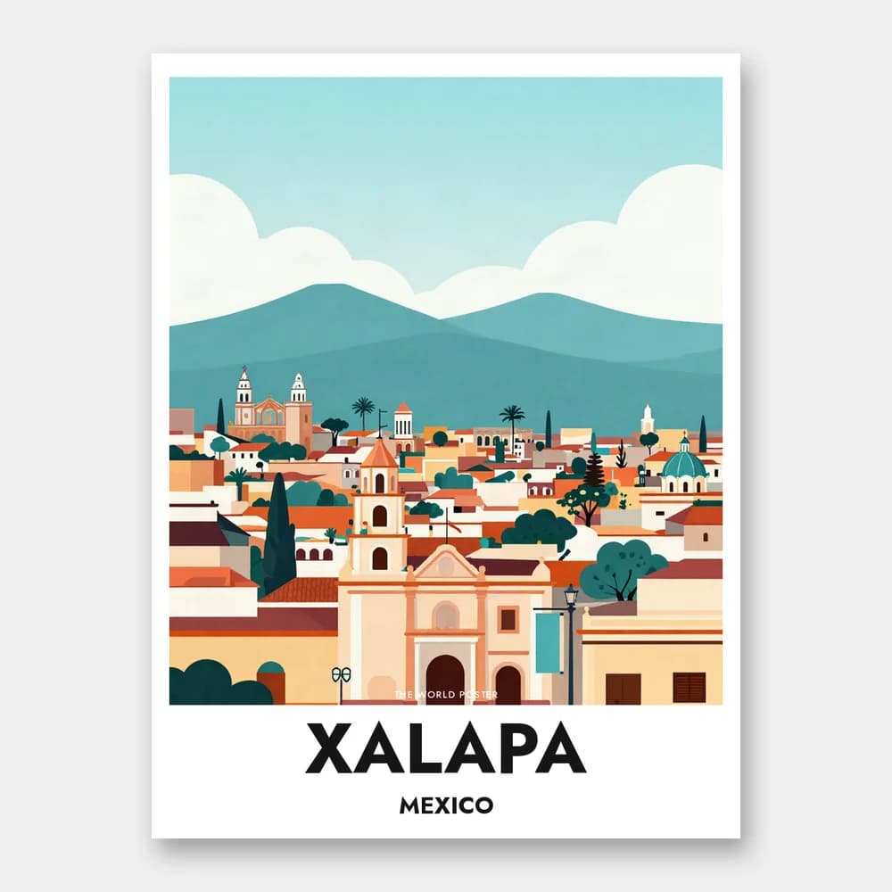 Poster XALAPA – Panoramablick - Image 1 of 6
