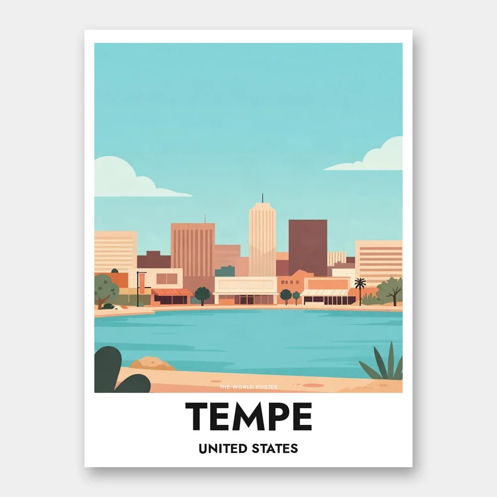Poster TEMPE – Tempe Town Lake unter der Sonne - Image 1 of 6