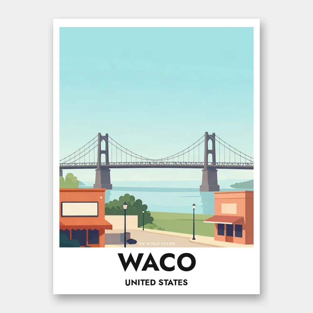 Poster WACO – Waco Suspension Bridge - Image 1 of 6