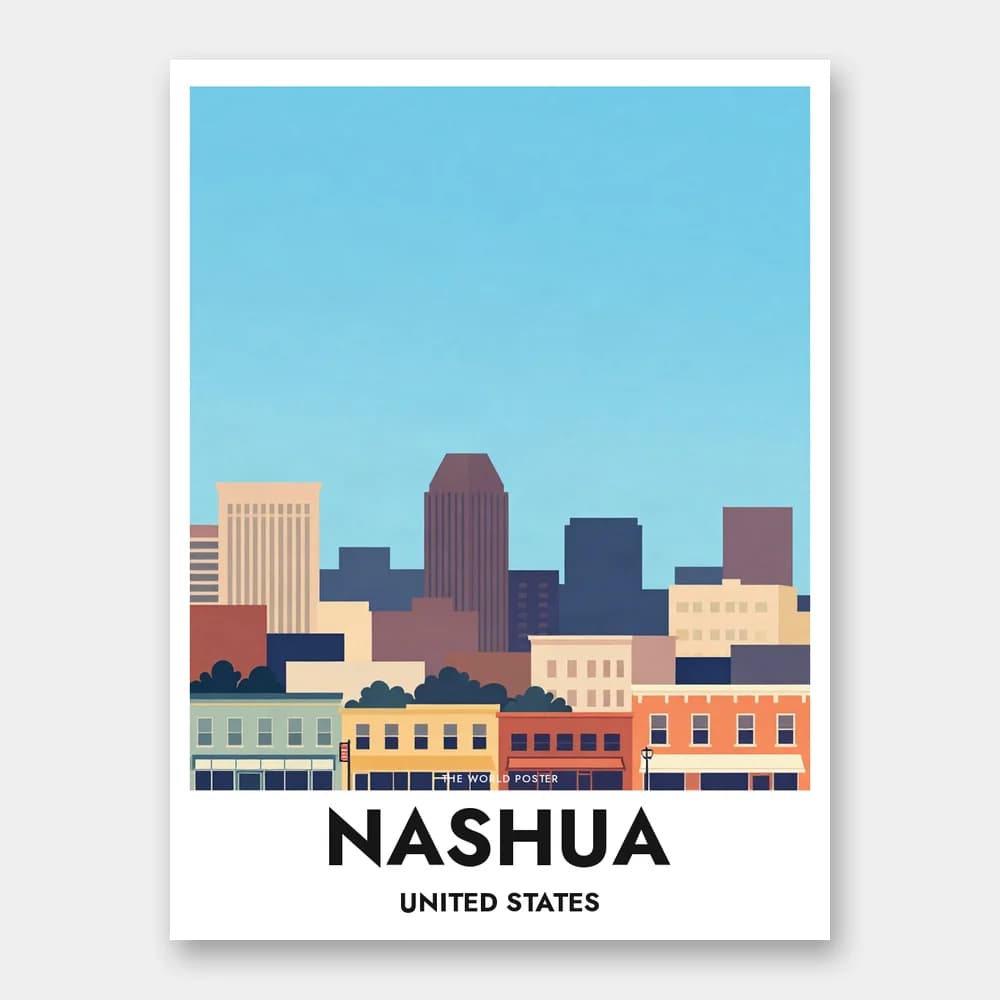 Poster NASHUA – Panoramablick auf die Stadt - Image 1 of 6