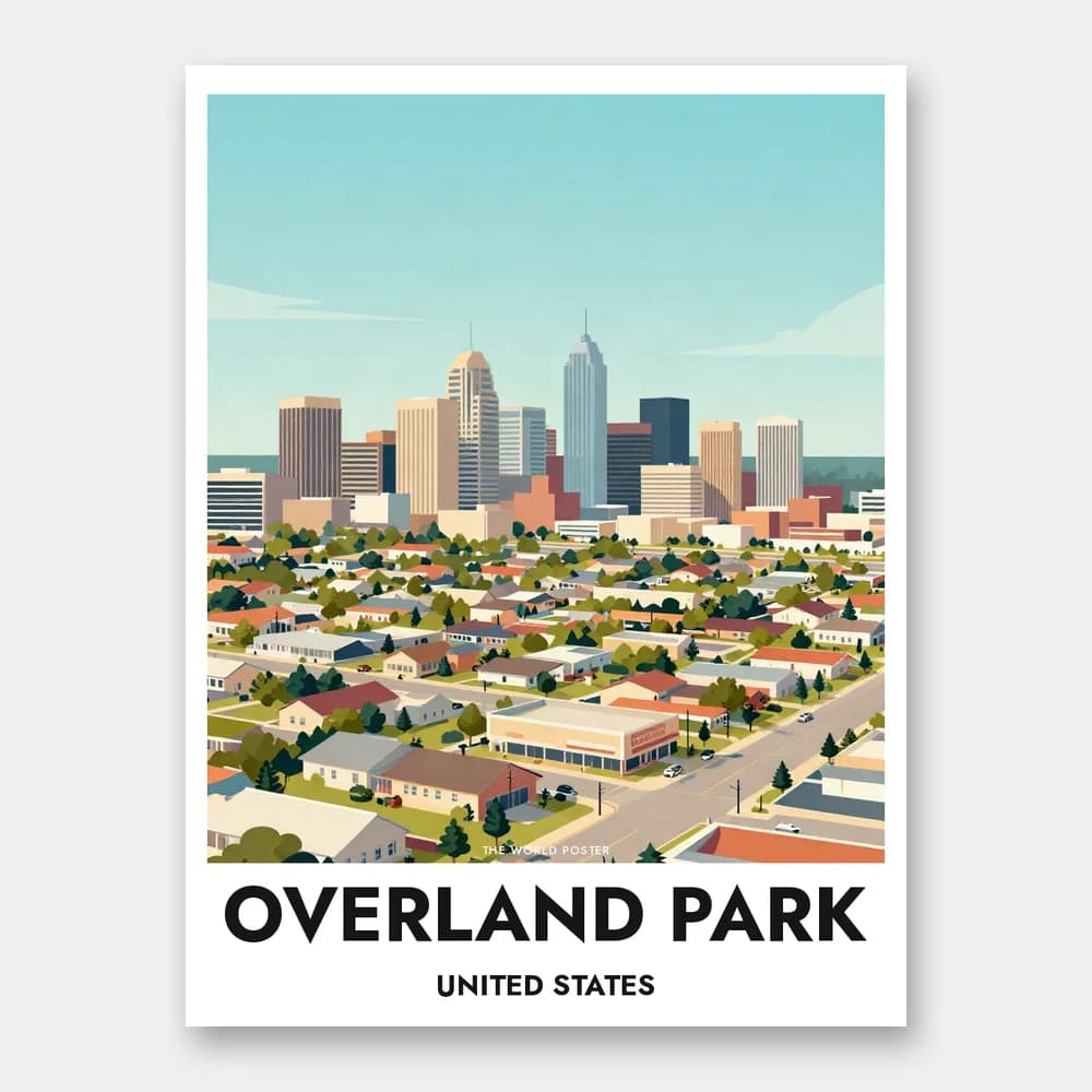 Poster OVERLAND PARK – Weites Luftpanorama - Image 1 of 6