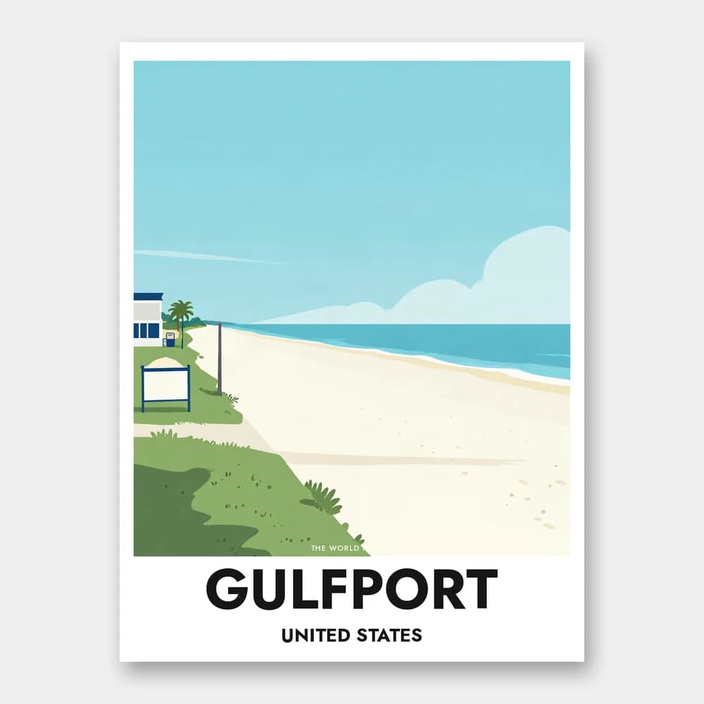 Poster GULFPORT – Weiße Sandstrände - Image 1 of 6