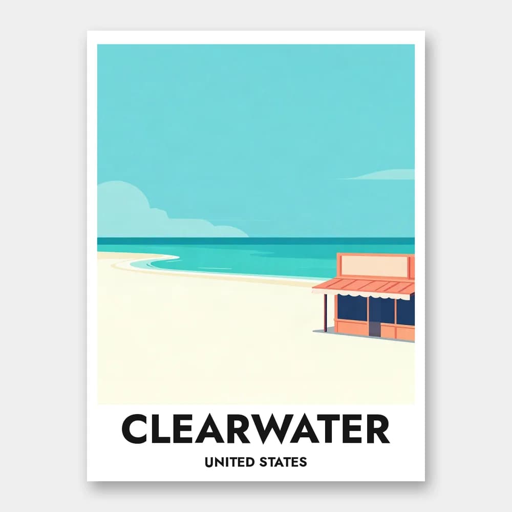 Poster CLEARWATER – Weiße Sandstrände - Image 1 of 6