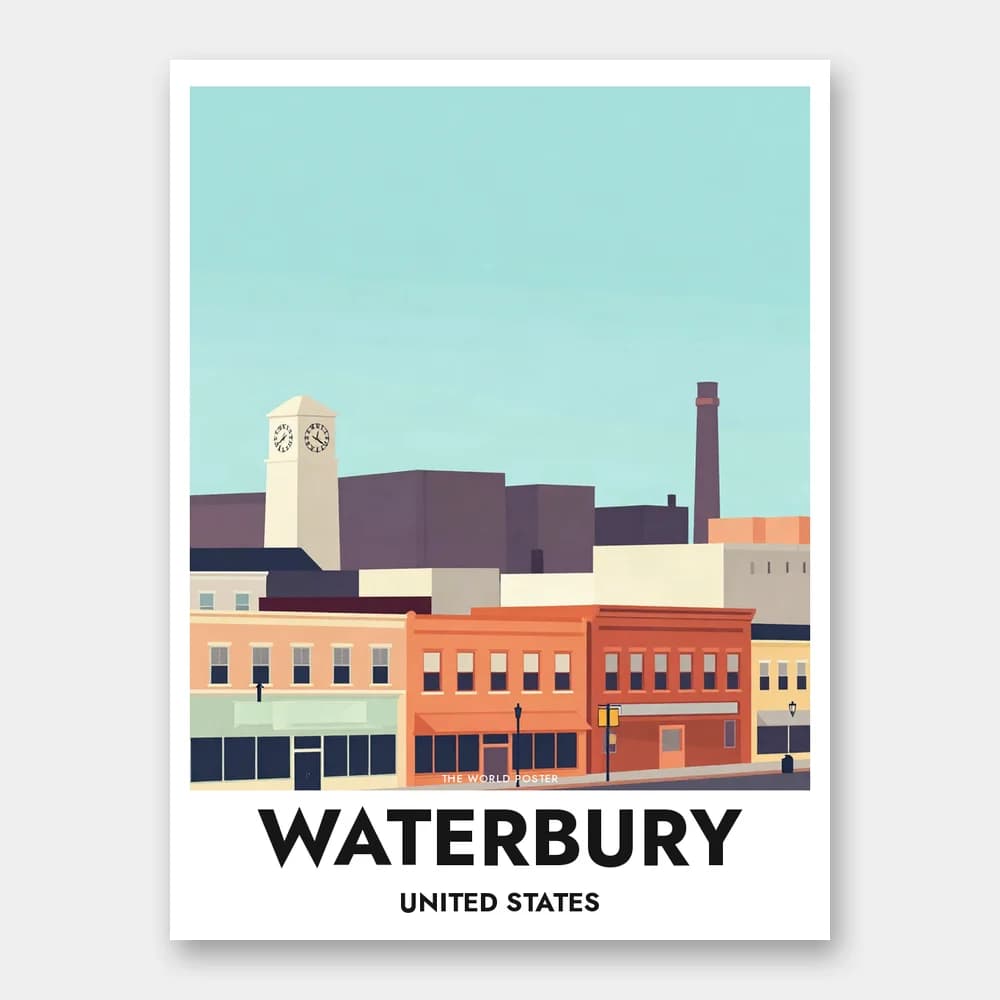 Poster WATERBURY – Gebäude der Waterbury Clock Company - Image 1 of 6