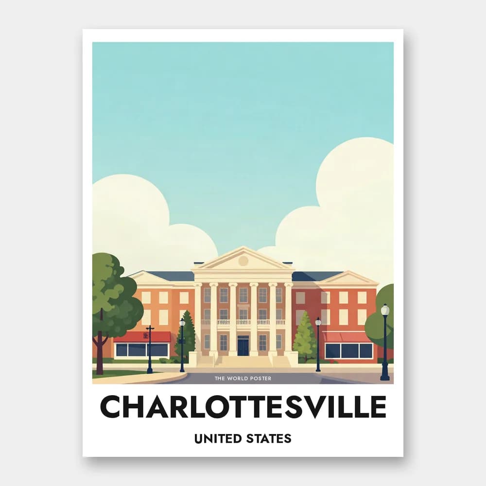 Poster CHARLOTTESVILLE – University of Virginia - Image 1 of 6