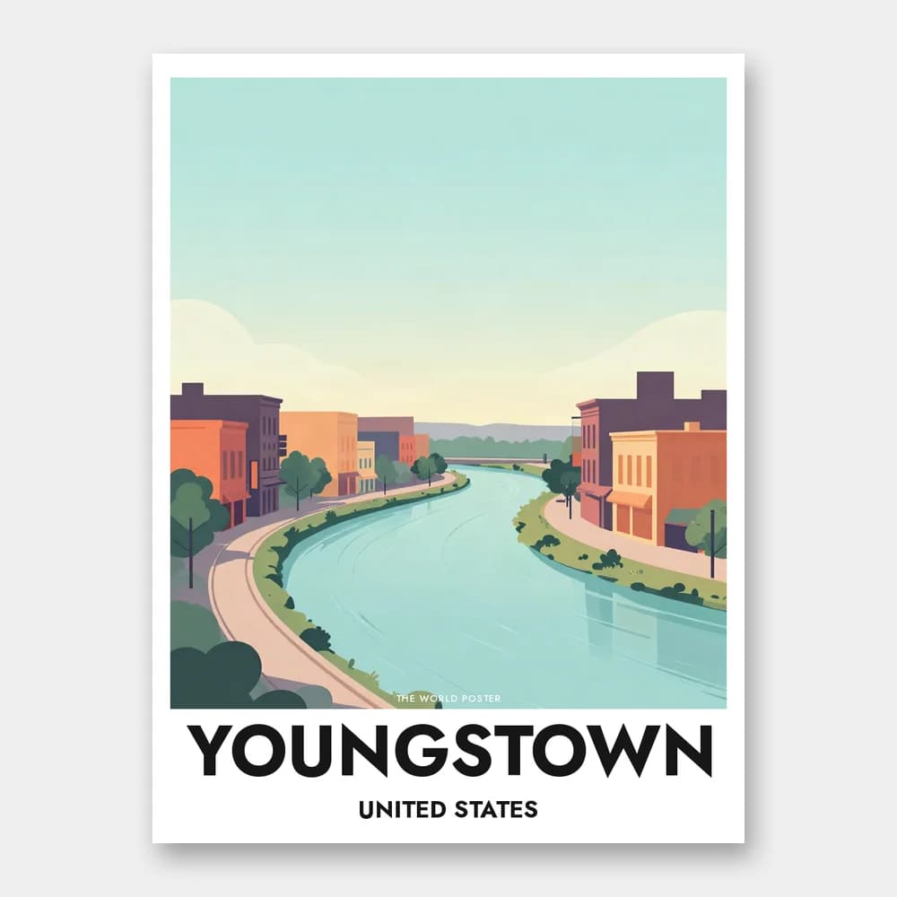 Poster YOUNGSTOWN – Mahoning River im Morgenlicht - Image 1 of 6