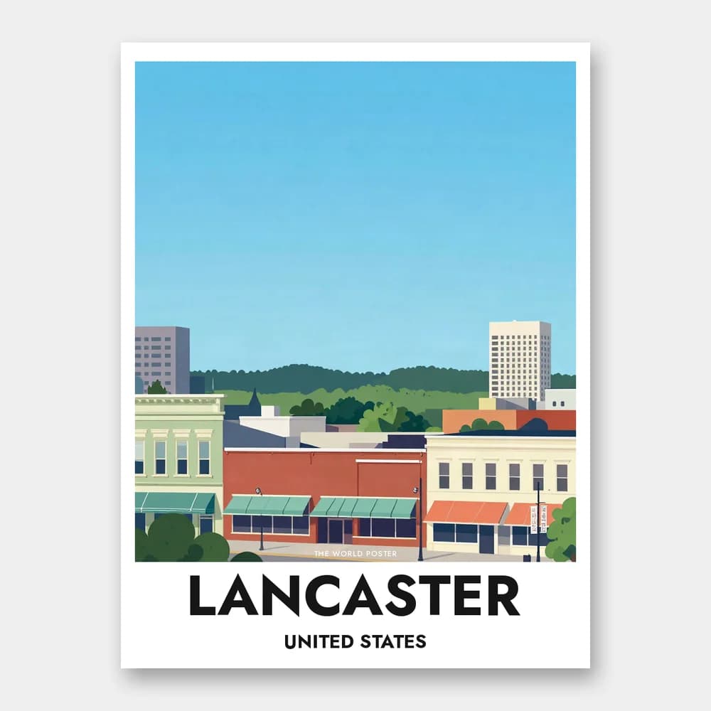 Poster LANCASTER – Städtische Skyline und Landschaft - Image 1 of 6