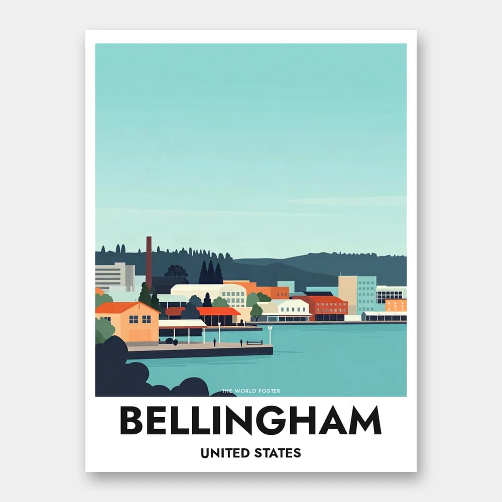 Poster BELLINGHAM – Bellingham Bay und die Uferpromenade - Image 1 of 6