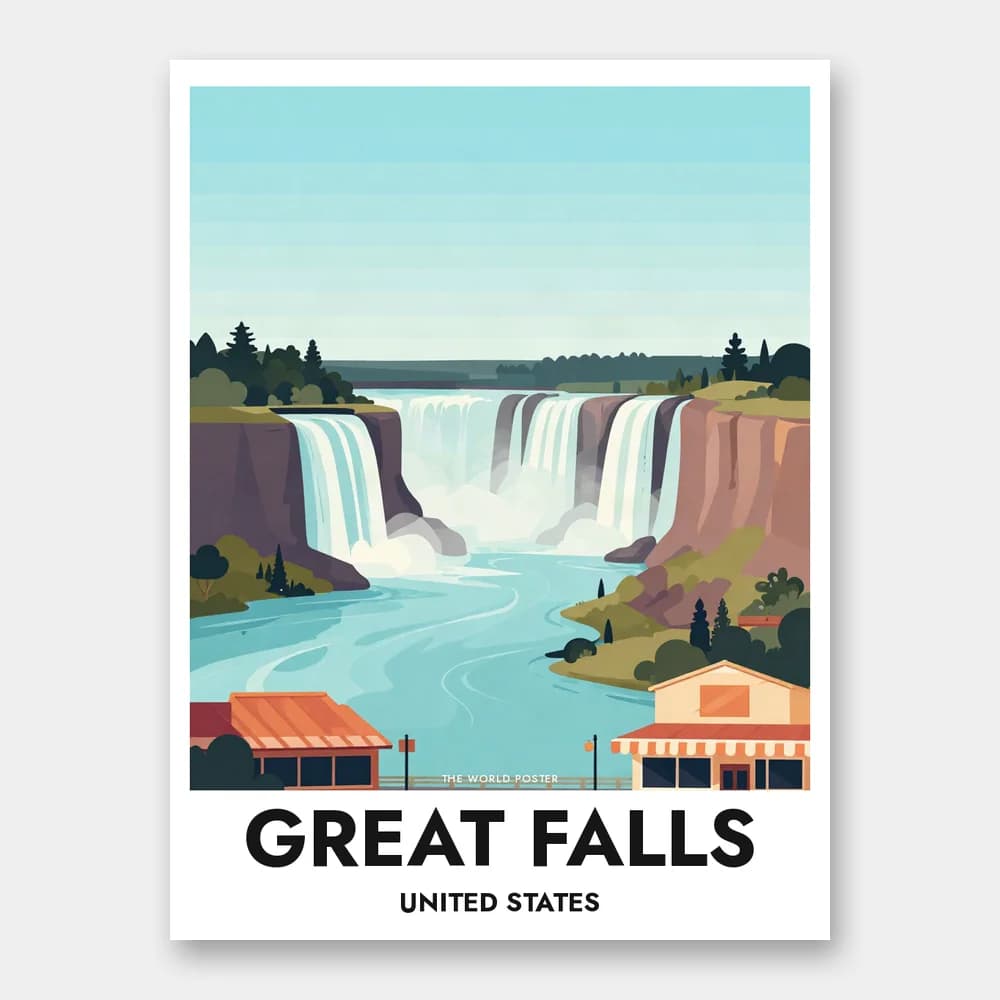 Poster GREAT FALLS – Wasserfälle des Missouri River - Image 1 of 6