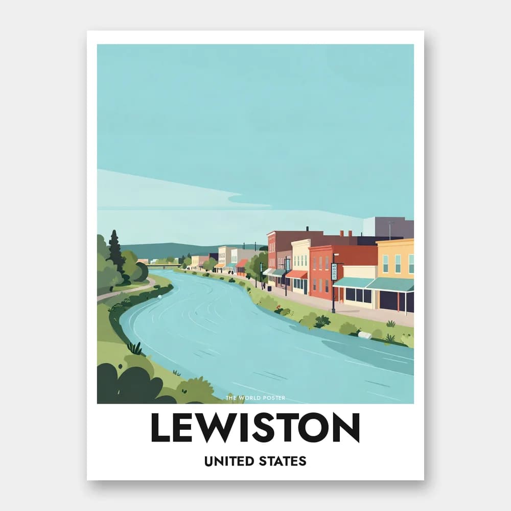 Poster LEWISTON – Androscoggin River - Image 1 of 6