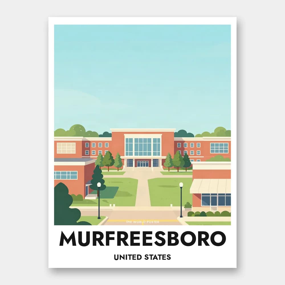 Plakat MURFREESBORO – Middle Tennessee State University - Image 1 of 6