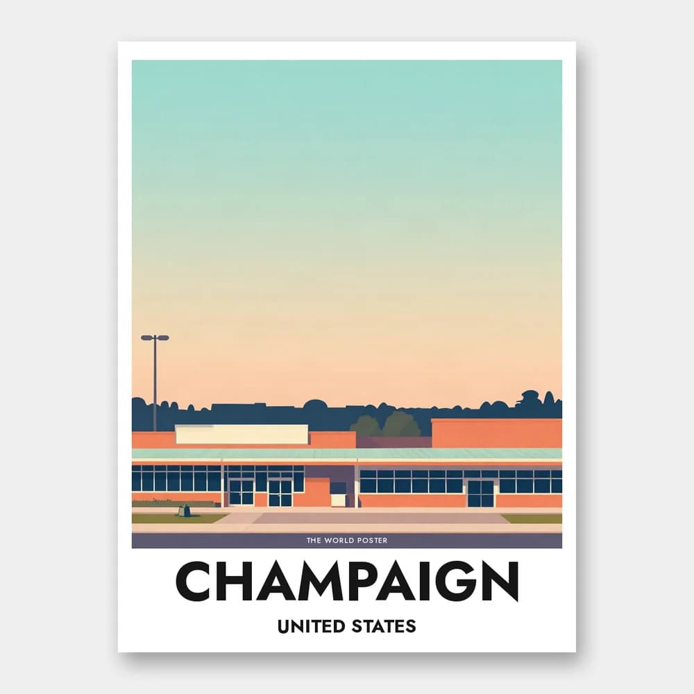 Poster CHAMPAIGN – Willard Airport bei Morgengrauen - Image 1 of 6