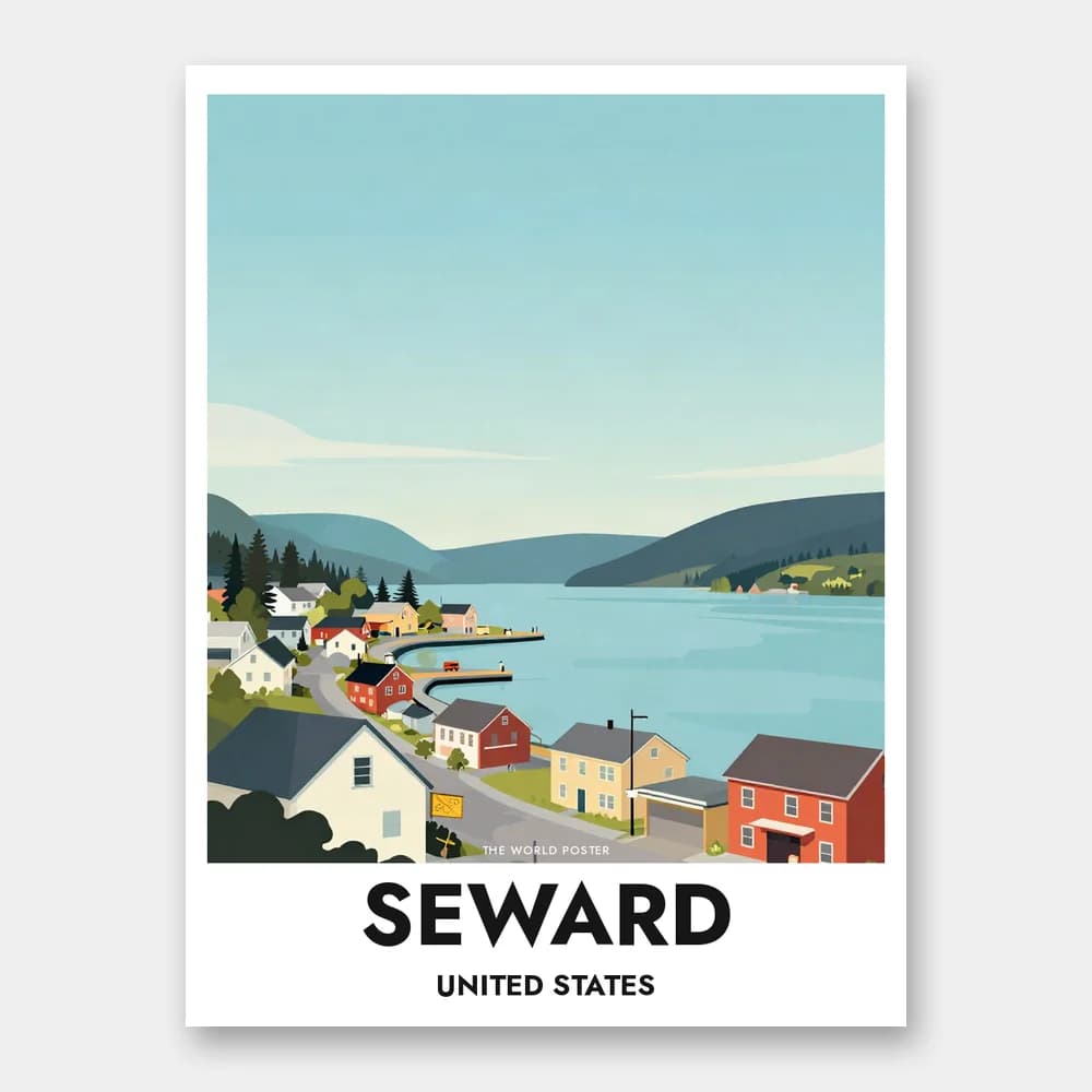 Poster SEWARD – Resurrection Bay und Stadt - Image 1 of 6