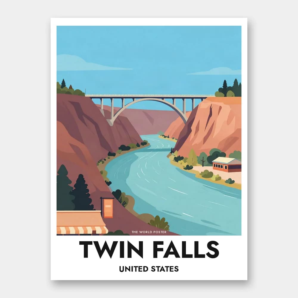 Poster TWIN FALLS – Perrine Bridge - Image 1 of 6