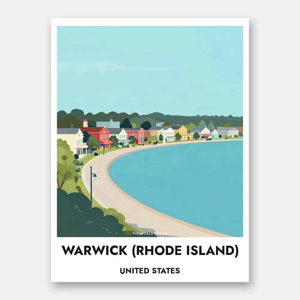 Poster WARWICK (RHODE ISLAND) – Narragansett Bay - Image 1 of 6