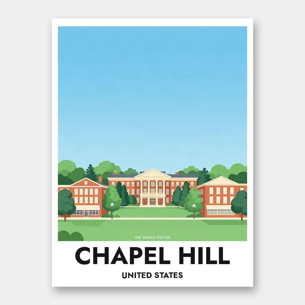 Poster CHAPEL HILL – University of North Carolina - Image 1 of 6