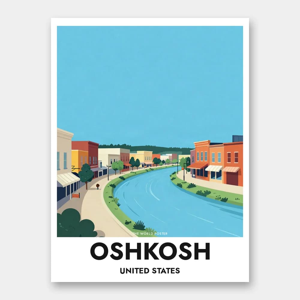 Plakat OSHKOSH – Fox River, bypanorama - Image 1 of 6