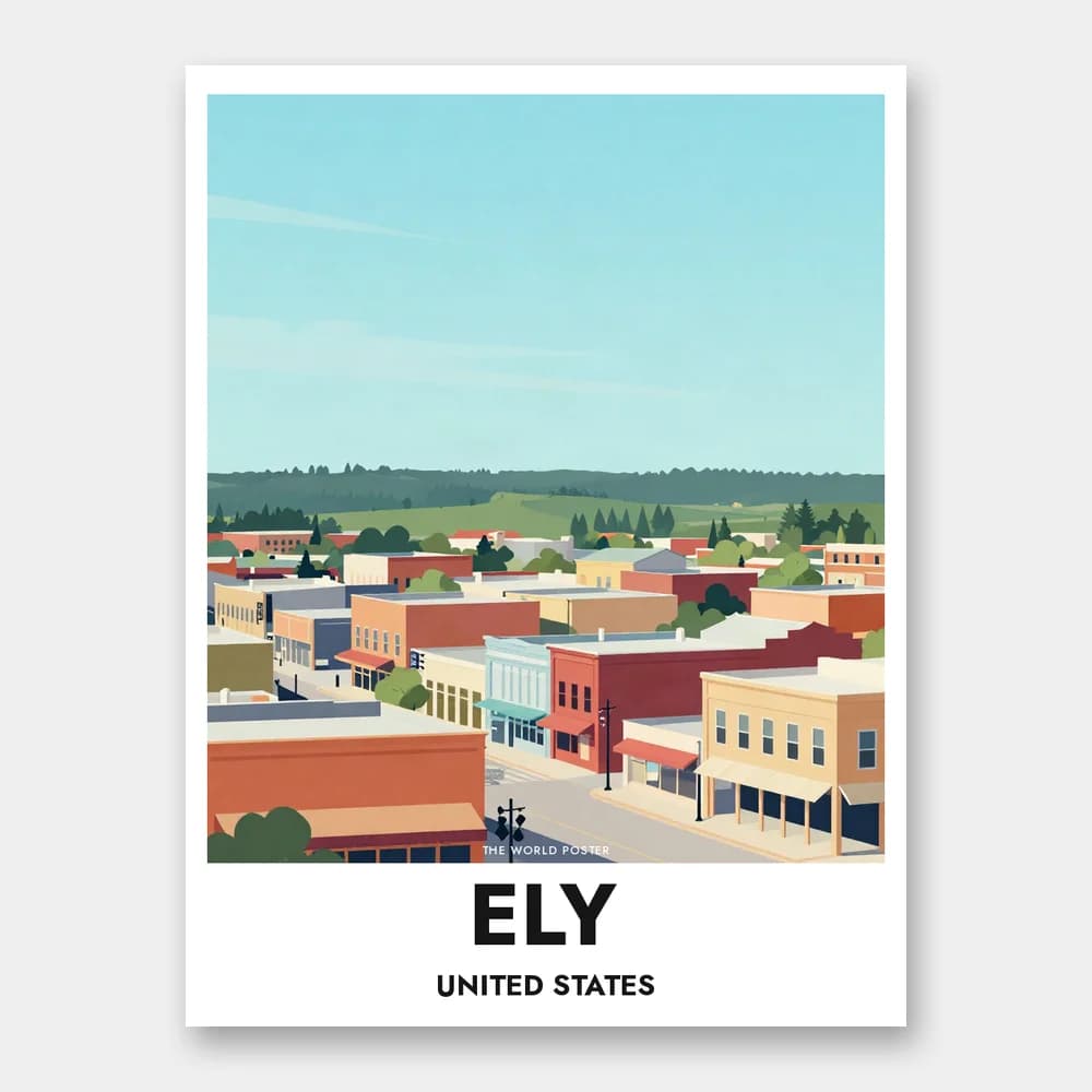 Poster ELY – Panoramablick auf die Stadt - Image 1 of 6