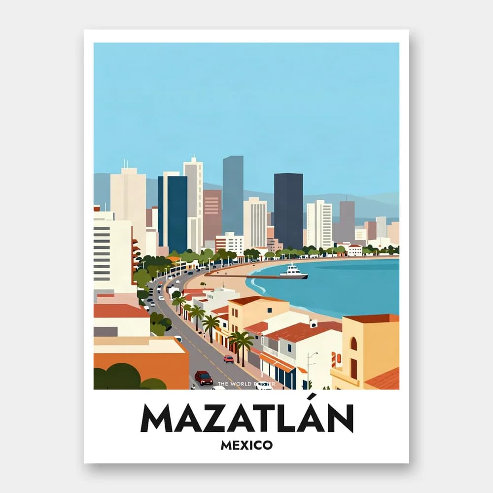 Poster MAZATLÁN – Stadtpanorama - Image 1 of 6