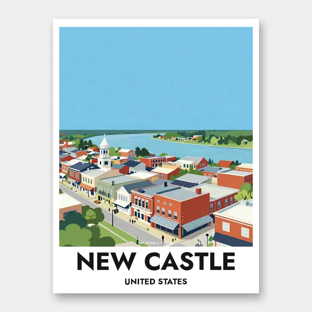 Poster NEW CASTLE – Weite Luftaufnahme - Image 1 of 6
