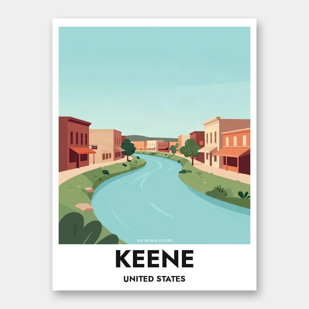 Poster KEENE – Ashuelot River - Image 1 of 6
