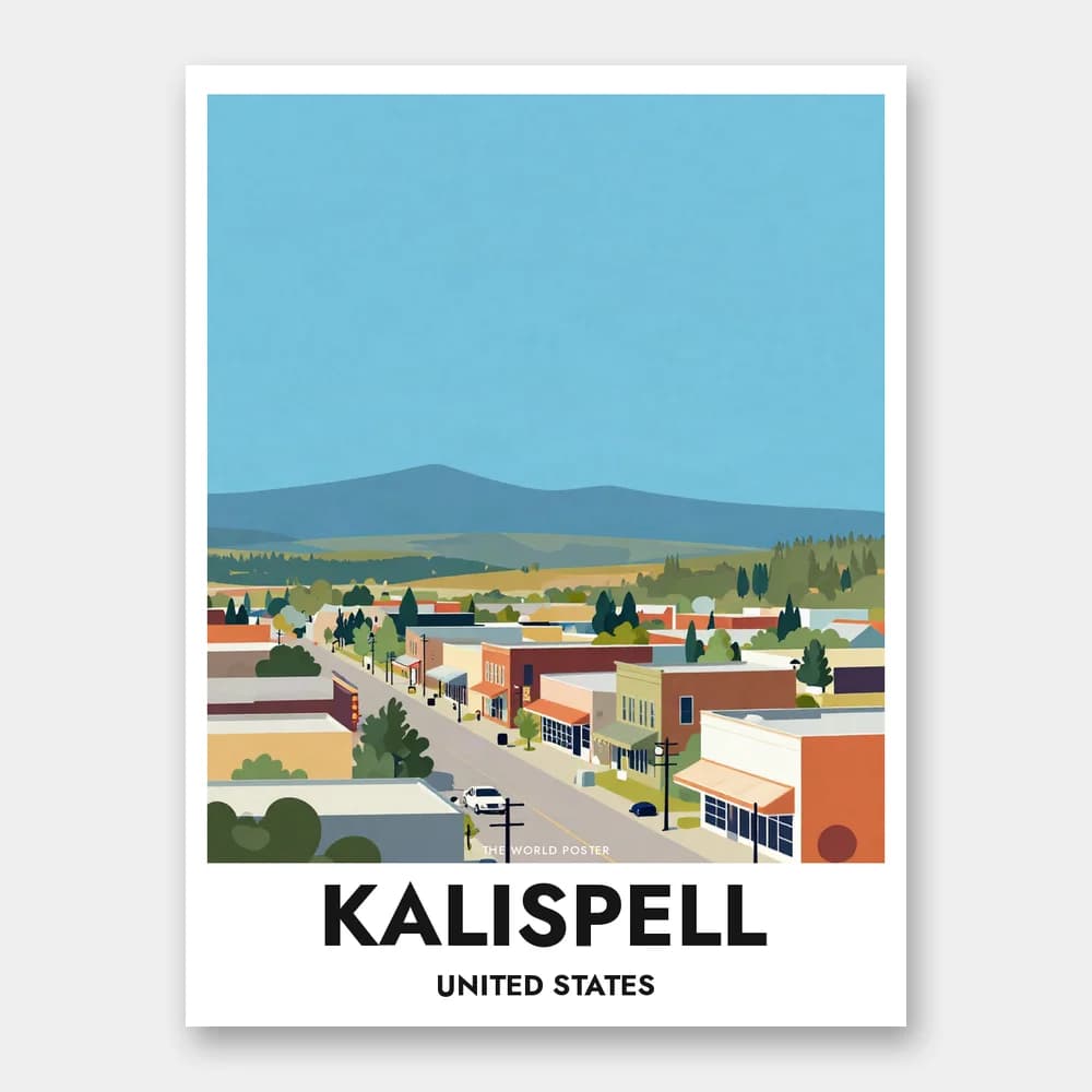 Poster KALISPELL – Panoramablick auf die Stadt - Image 1 of 6