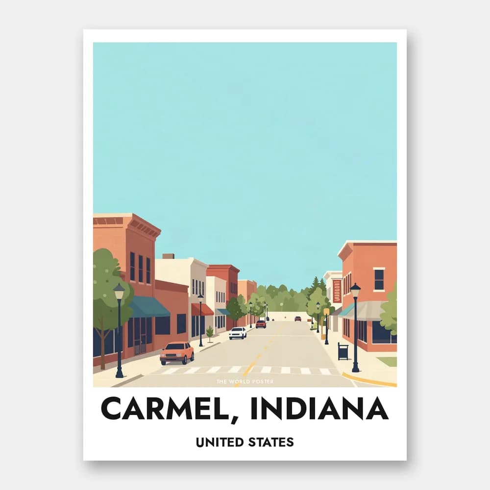Poster CARMEL, INDIANA – Il centro città - Image 1 of 6