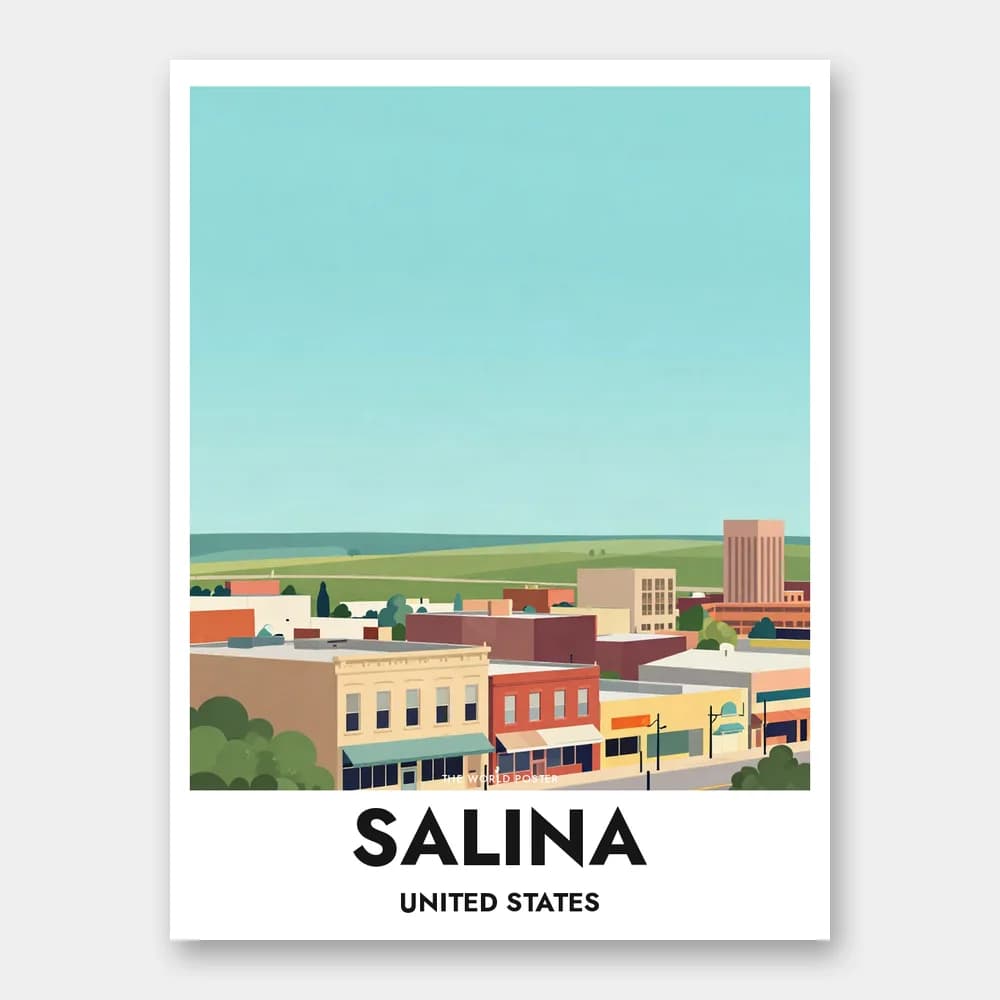 Poster SALINA – Weite Panoramaansicht der Stadt - Image 1 of 6